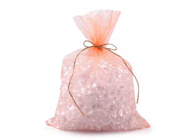 Dárkový pytlík s jutovou šňůrkou 23x35 cm organza
