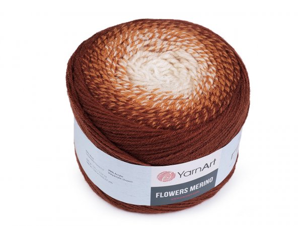 Pletací příze Flowers merino 225 g