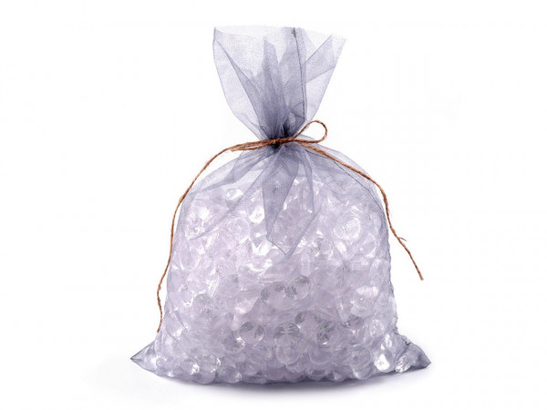 Dárkový pytlík s jutovou šňůrkou 23x35 cm organza