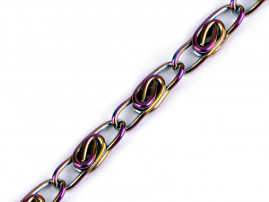 Řetěz šíře 4 mm duhový