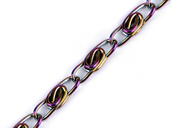 Řetěz šíře 4 mm duhový