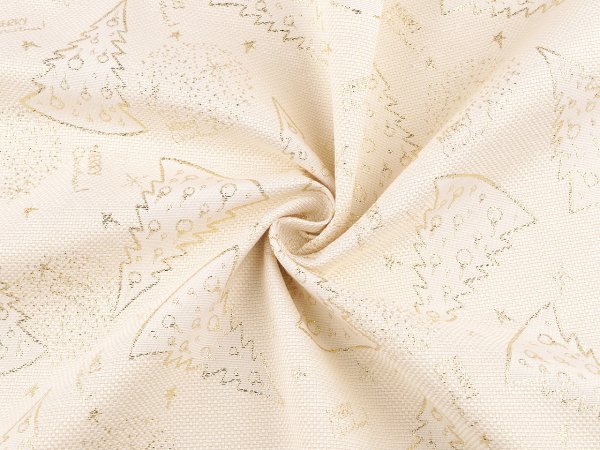 Vánoční jacquard s lurexem