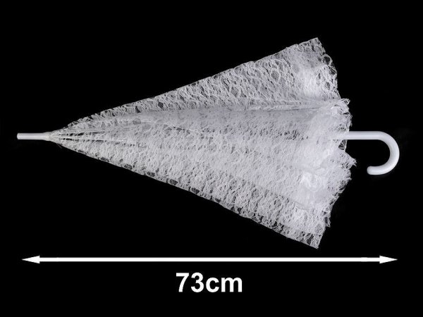 Svatební krajkový deštník k focení