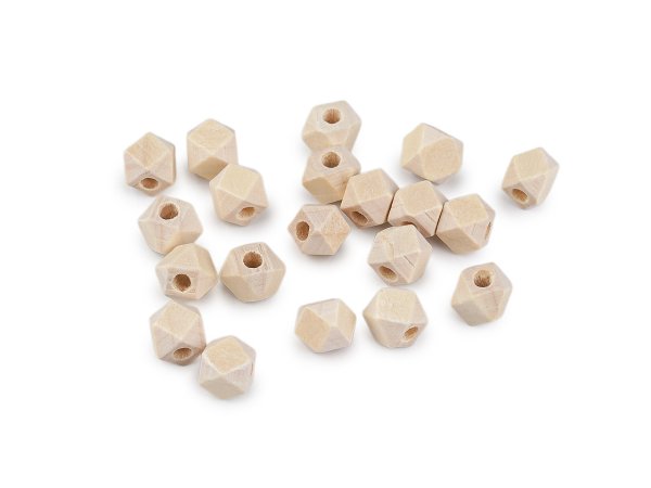 Dřevěné korálky nelakované 8x8 mm