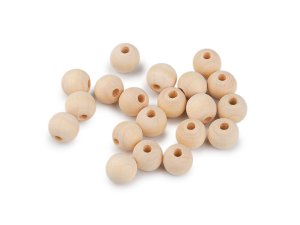 Dřevěné korálky nelakované Ø12 mm