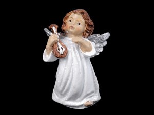 Dekorace anděl s jemnými glitry