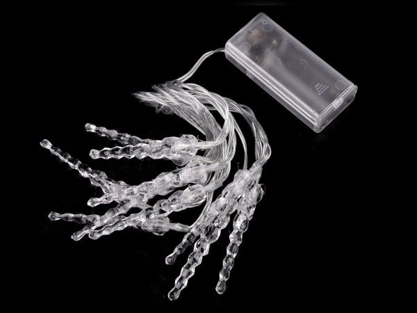 LED světelný řetěz rampouchy na baterie