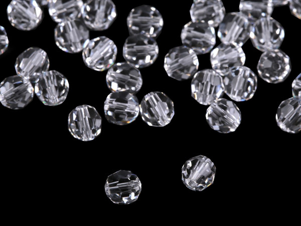 Skleněné korálky Swarovski Ø6 mm v lahvičce