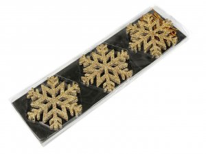 Vánoční vločka k zavěšení Ø10 cm v krabičce
