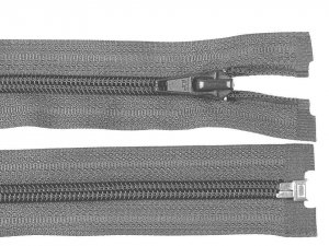 Spirálový zip šíře 5 mm délka 85 cm bundový POL - 319 šedá ocelová