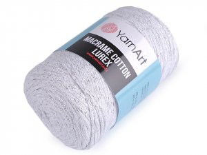 Pletací příze Macrame Cotton lurex 250 g