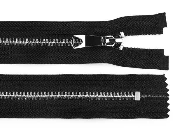 Kovový zip No 5 délka 18 cm s ozdobným jezdcem