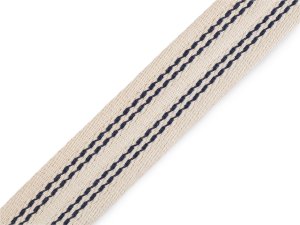 Bavlněný oboustranný popruh šíře 38 mm