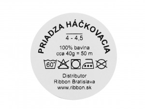 Bavlněná příze macrame / háčkovací 40 g