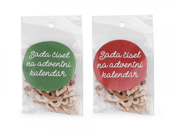Čísla k výrobě adventního kalendáře / 1-24