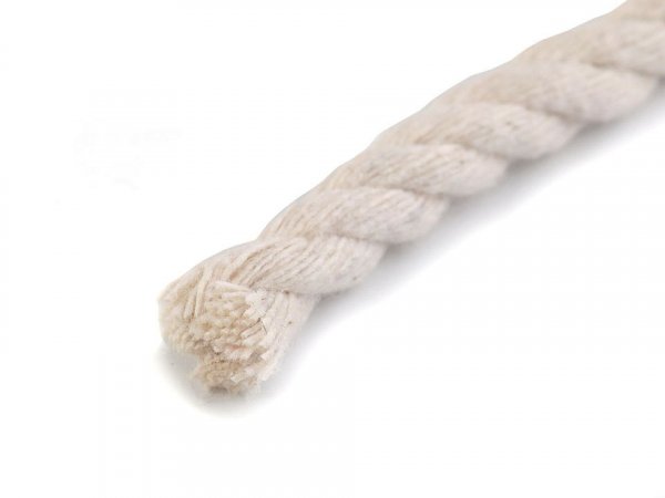 Bavlněná šňůra kroucená Ø5 a 6 mm