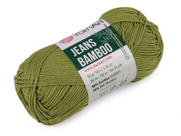 Pletací příze Jeans Bamboo 50 g