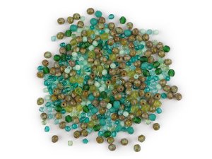 Skleněné korálky ramš broušené ohňovky 2. jakost