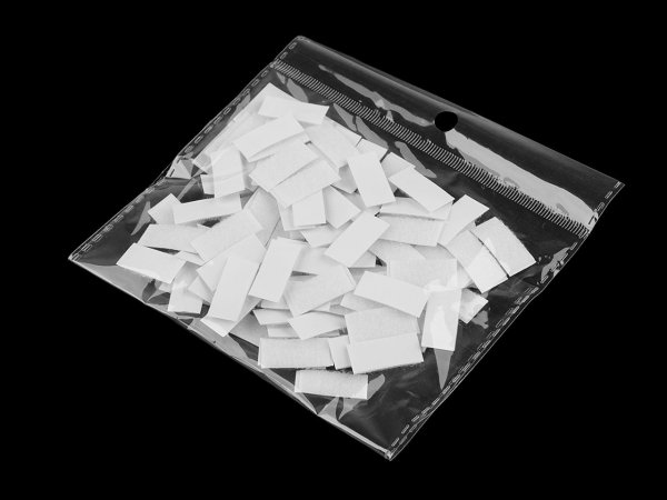 Suchý zip samolepicí obdélníčky sypané 10x20 mm