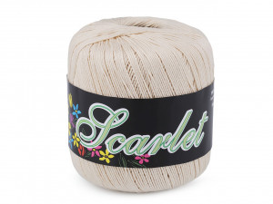 Bavlněná pletací příze Scarlet 100 g