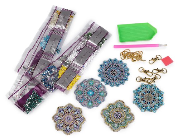 Kreativní sada diamantové malování, přívěsky mandaly