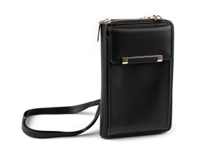 Peněženka s kapsou na mobil přes rameno crossbody 11x17 cm