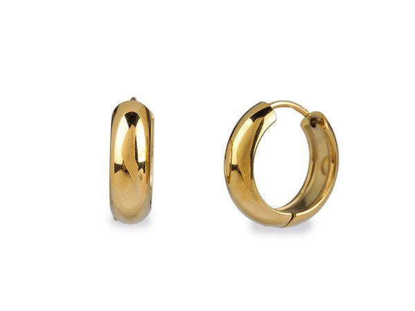 Náušnice z nerezové oceli kroužky