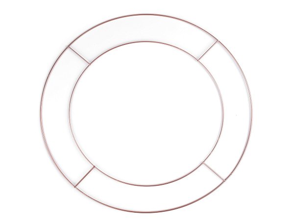 Dvojitý kovový kruh na lapač snů / k dekorování Ø40 cm