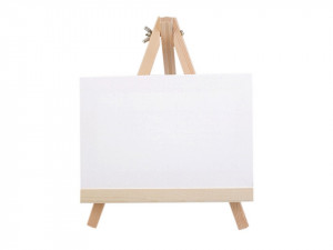 Mini malířský stojan s plátnem 18x23 cm