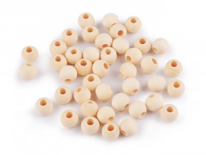 Dřevěné korálky nelakované Ø12 mm