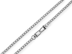 Řetízek na kabelky s karabinou délka 125 cm, šíře 6 mm