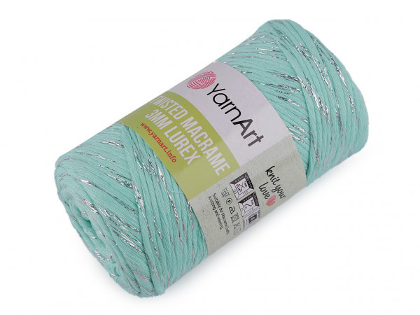 Pletací příze Twisted Macrame Lurex 250 g