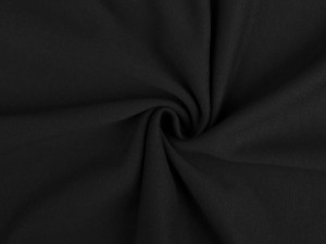 Teplákovina bavlněná nepočesaná jednobarevná - 4 (4002) černá