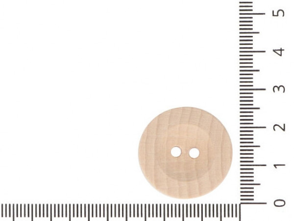 Knoflík dřevěný vel. 40 - průměr 25,4 mm DEF