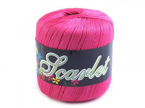 Bavlněná pletací příze Scarlet 100 g