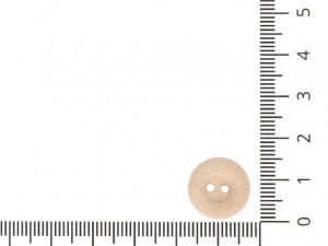 Knoflík dřevěný vel. 24 - průměr 15,2 mm KEL