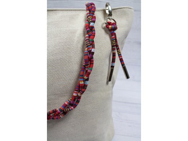 Šňůra kulatá s výplní indiánský motiv