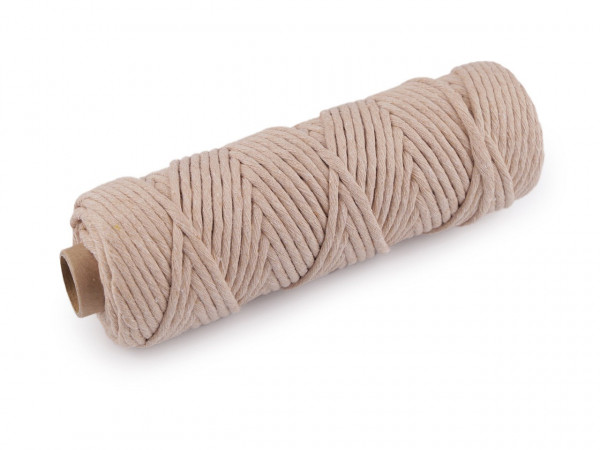 Bavlněná šňůra macrame Ø5 mm