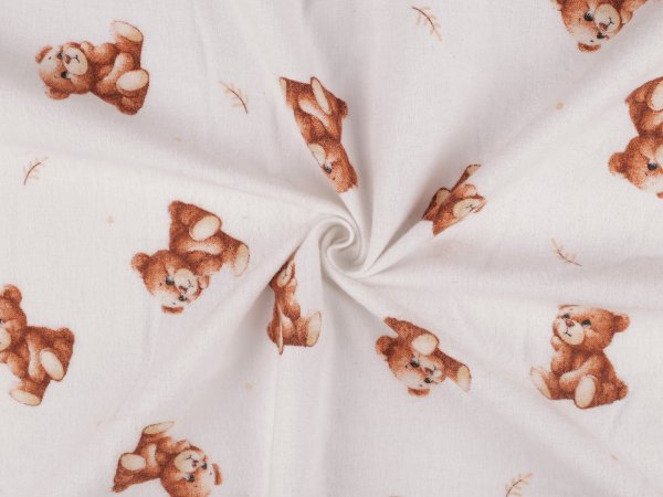 Bavlněný flanel medvídek