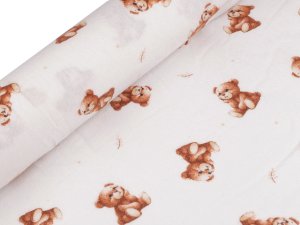 Bavlněný flanel medvídek