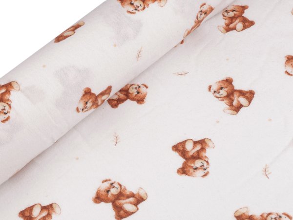 Bavlněný flanel medvídek