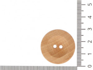 Knoflík dřevěný vel. 44 - průměr 27,90 mm lakovaný