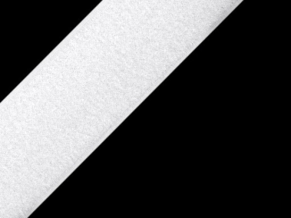 Suchý zip plyš šíře 40 mm bílý