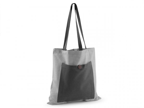 Textilní taška s kapsou 40x45 cm