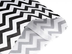 Papírový sáček chevron 15x22,5 cm