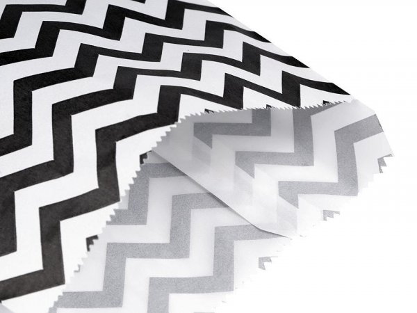 Papírový sáček chevron 15x22,5 cm