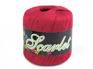 Bavlněná pletací příze Scarlet 100 g