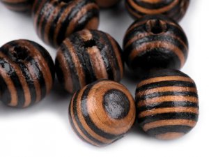 Dřevěné korálky Ø10 mm