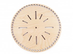 Hodinový ciferník / dřevěná mandala Ø29,5 cm