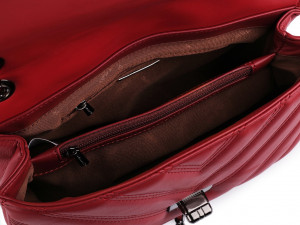 Kabelka prošívaná crossbody 28x18 cm